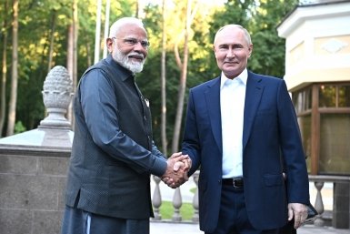Премьер-министр Индии Нарендра Моди и президент России Владимир Путин Kremlin.ru
