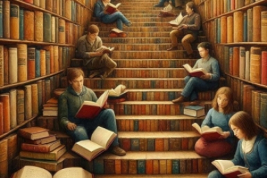 В читальном зале вы как рыба в воде, если знаете авторов 7/7 произведений - тест Создано при помощи ИИ