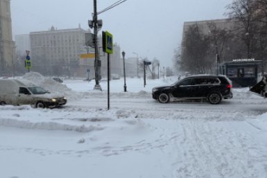 Снегопад в Москве ИА StolicaMedia