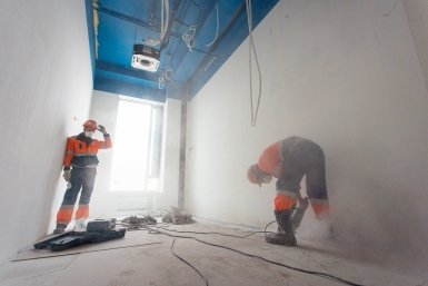 ремонт квартир, отделочные работы, рабочий, стройка, дом, жилье, капитальный ремонт Илья Аверьянов, ИА Primamedia