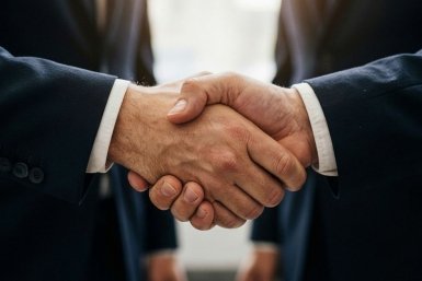 рукопожатие сгенерировано нейросетью