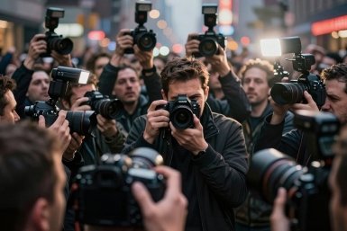 папарацци сгенерировано нейросетью